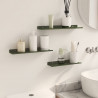 Półka wisząca 3 pcs Zielony oliwkowy 40 x 9 x 2,5 cm Stal