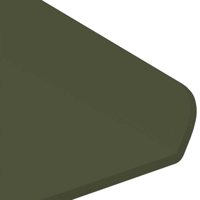 Półka wisząca 3 pcs Zielony oliwkowy 40 x 9 x 2,5 cm Stal