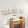 Półka wisząca 4 pcs Biały 100 x 18 x 2,5 cm Stal