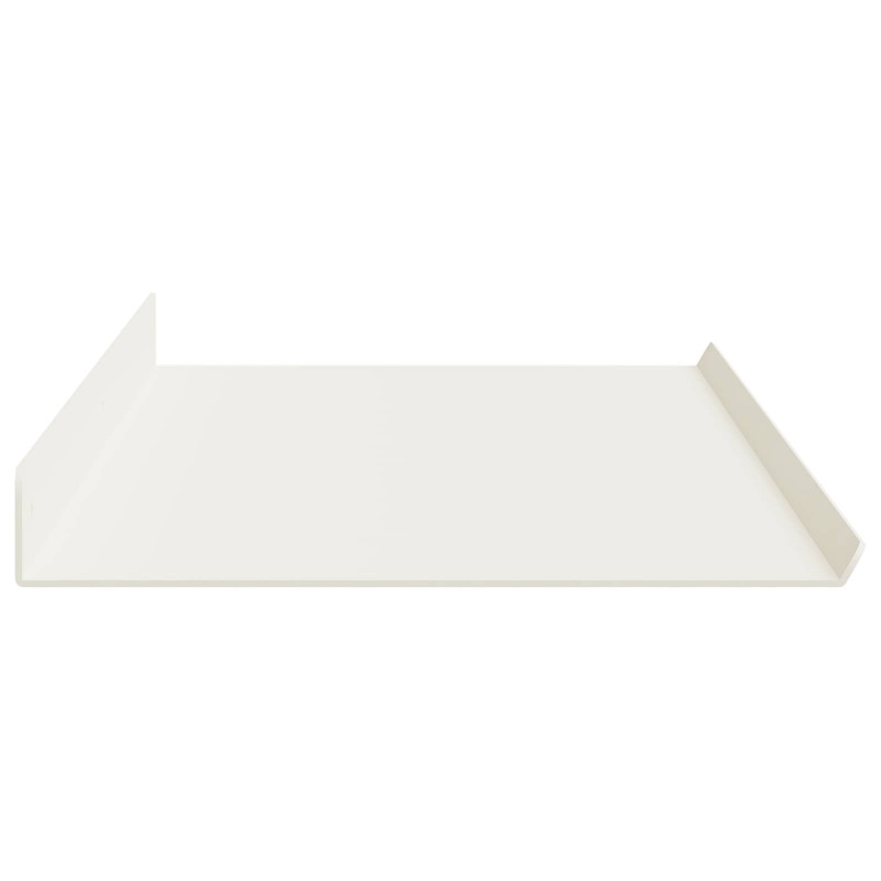 Półka wisząca 4 pcs Biały 100 x 18 x 2,5 cm Stal