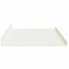 Półka wisząca 4 pcs Biały 100 x 18 x 2,5 cm Stal