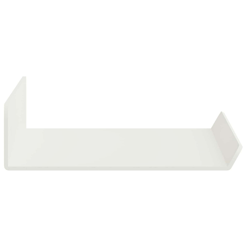 Półka wisząca 3 pcs Biały 40 x 9 x 2,5 cm Stal