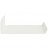 Półka wisząca 3 pcs Biały 40 x 9 x 2,5 cm Stal