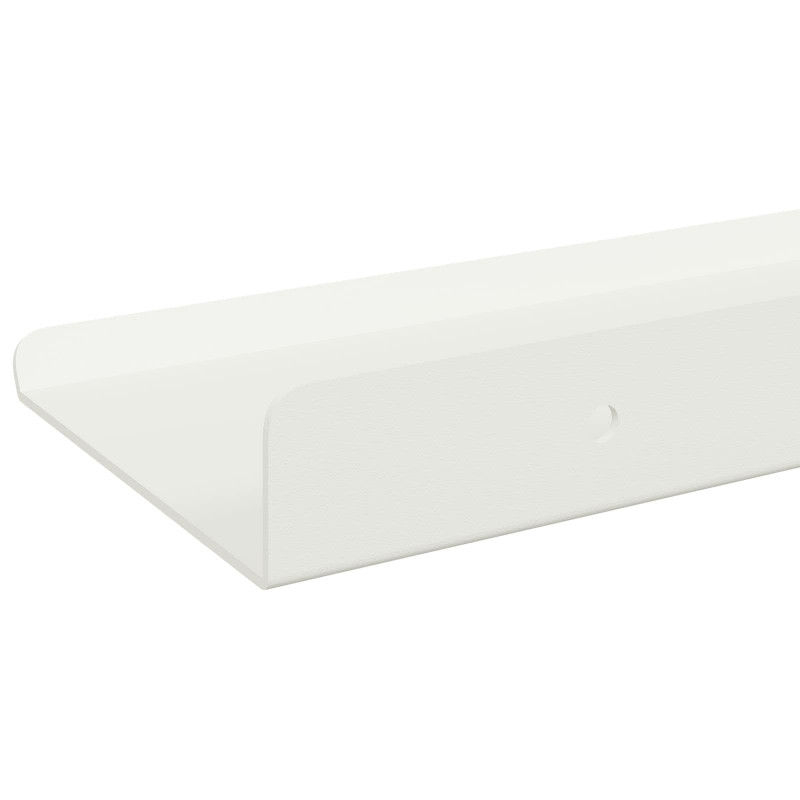 Półka wisząca 3 pcs Biały 40 x 9 x 2,5 cm Stal