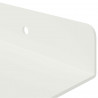 Półka wisząca 3 pcs Biały 40 x 9 x 2,5 cm Stal