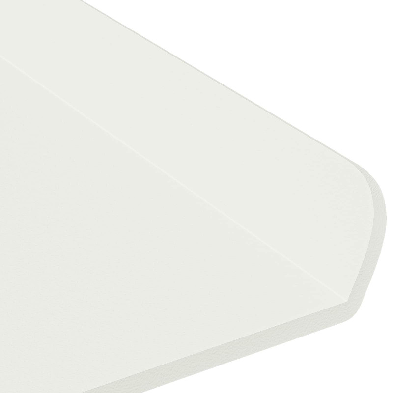 Półka wisząca 3 pcs Biały 40 x 9 x 2,5 cm Stal