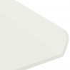 Półka wisząca 3 pcs Biały 40 x 9 x 2,5 cm Stal