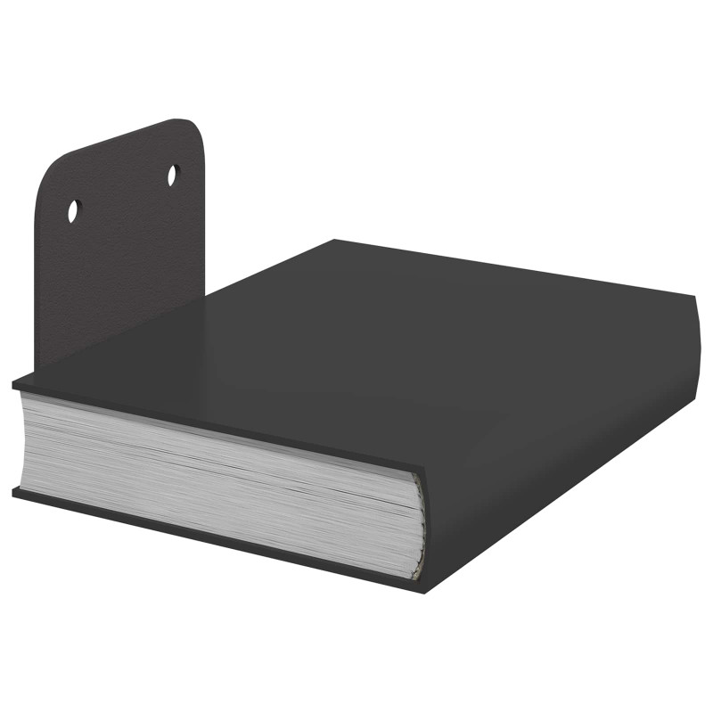 Niewidoczna Pływająca Półka 4 pcs Czarny 6 x 11 x 6,5 cm