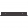 Półka wisząca 4 pcs Czarny 30 x 9 x 2,5 cm Stal