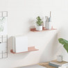 Półka wisząca 2 pcs Różowy 30 x 9 x 2,5 cm Stal