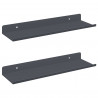 Półka wisząca 2 pcs Antracyt 30 x 9 x 2,5 cm Stal