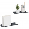 Półka wisząca 2 pcs Antracyt 30 x 9 x 2,5 cm Stal