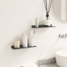 Półka wisząca 2 pcs Antracyt 30 x 9 x 2,5 cm Stal