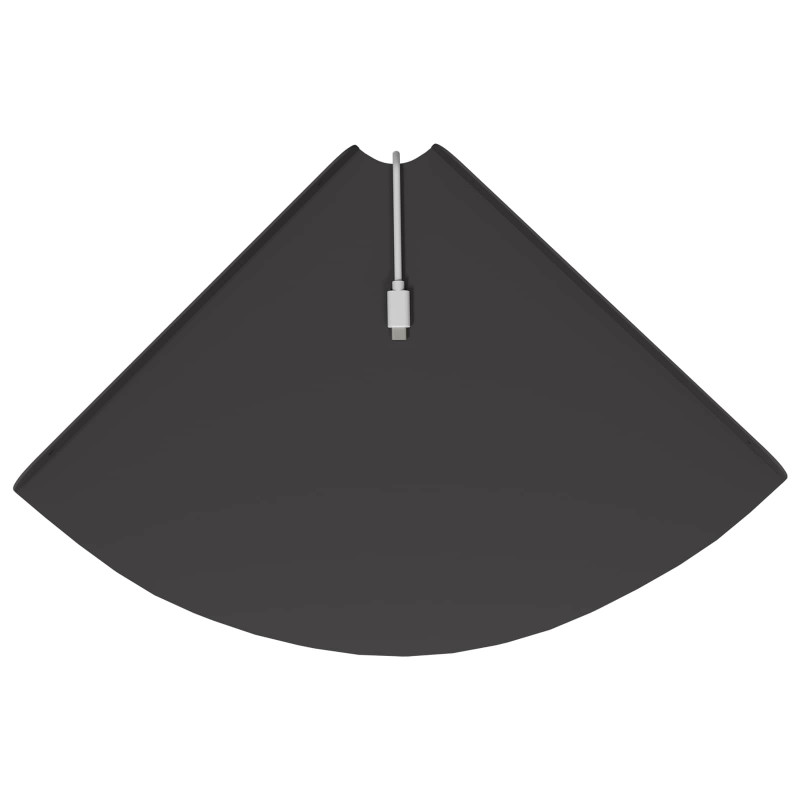 Pływająca Półka w Rogu z półką 2 pcs Czarny 30 x 30 x 2 cm