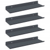 Półka wisząca 4 pcs Antracyt 30 x 9 x 2,5 cm Stal