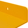 Półka wisząca 4 pcs Musztardowy Żółty 30 x 9 x 2,5 cm Stal