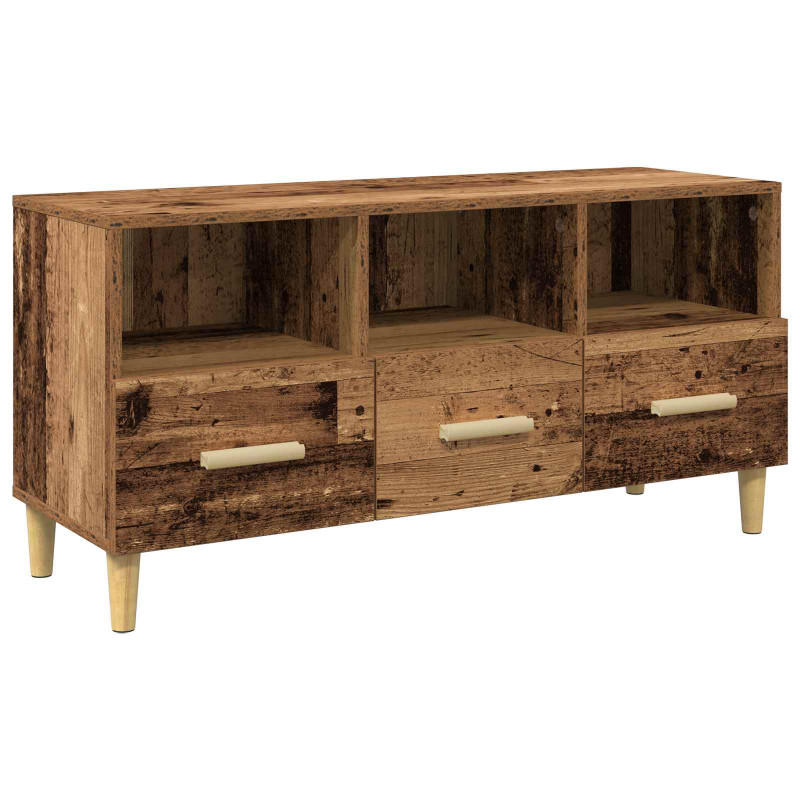 Szafka pod telewizor z szufladą Stare drewno 102 x 36 x 50 cm