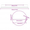 Półka wisząca 4 pcs Zielony oliwkowy 30 x 9 x 2,5 cm Stal