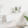 Półka wisząca 2 pcs Biały 30 x 9 x 2,5 cm Stal