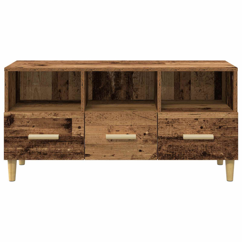 Szafka pod telewizor z szufladą Stare drewno 102 x 36 x 50 cm