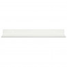Półka wisząca 2 pcs Biały 30 x 9 x 2,5 cm Stal