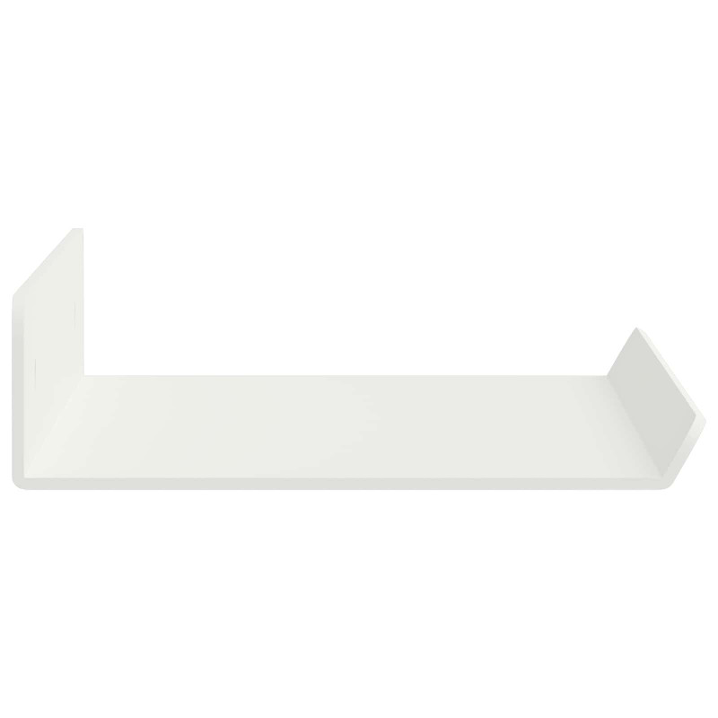 Półka wisząca 2 pcs Biały 30 x 9 x 2,5 cm Stal