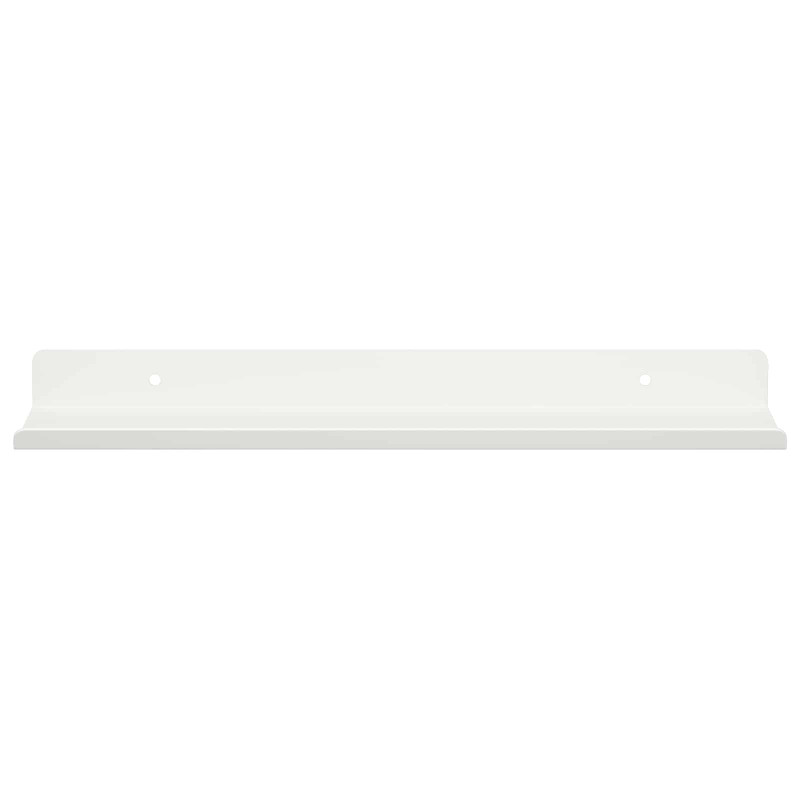 Półka wisząca 4 pcs Biały 30 x 9 x 2,5 cm Stal