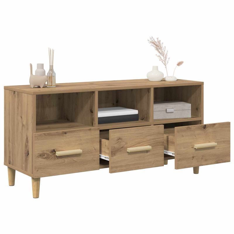 Szafka pod telewizor Dąb rzemieślniczy 102 x 36 x 50 cm
