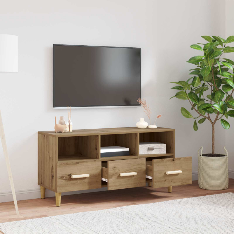 Szafka pod telewizor Dąb rzemieślniczy 102 x 36 x 50 cm