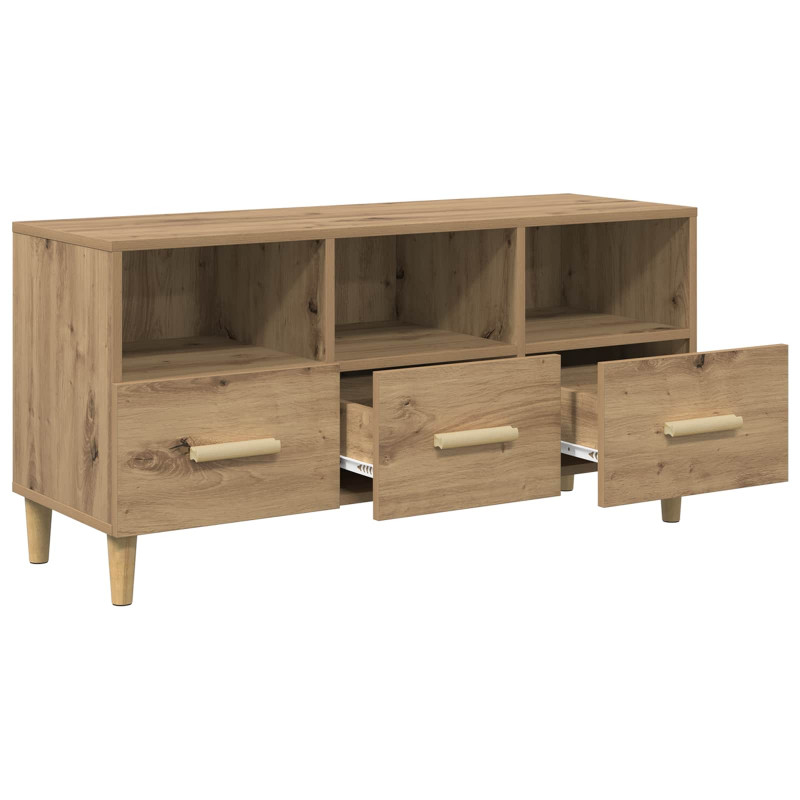 Szafka pod telewizor Dąb rzemieślniczy 102 x 36 x 50 cm
