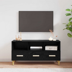 Szafka pod telewizor z szufladą Czarny Dąb 102 x 36 x 50 cm