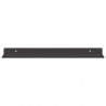 Półka wisząca 2 pcs Czarny 40 x 8,5 x 2,5 cm Stal
