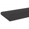 Półka wisząca 2 pcs Czarny 40 x 8,5 x 2,5 cm Stal