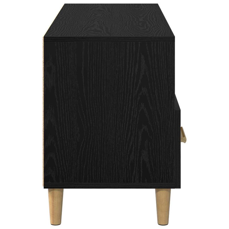 Szafka pod telewizor z szufladą Czarny Dąb 102 x 36 x 50 cm