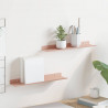 Półka wisząca 2 pcs Różowy 40 x 9 x 2,5 cm Stal