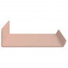 Półka wisząca 2 pcs Różowy 40 x 9 x 2,5 cm Stal
