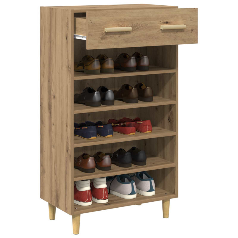 Szafka na buty z szufladą Dąb rzemieślniczy 60 x 35 x 105 cm