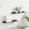 Półka wisząca 2 pcs Antracyt 40 x 9 x 2,5 cm Stal
