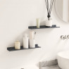 Półka wisząca 2 pcs Antracyt 40 x 9 x 2,5 cm Stal
