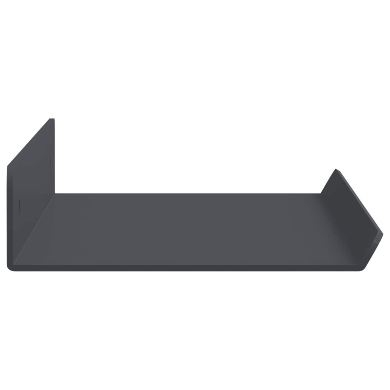 Półka wisząca 2 pcs Antracyt 40 x 9 x 2,5 cm Stal