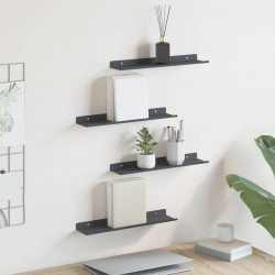 Półka wisząca 4 pcs Antracyt 40 x 9 x 2,5 cm Stal
