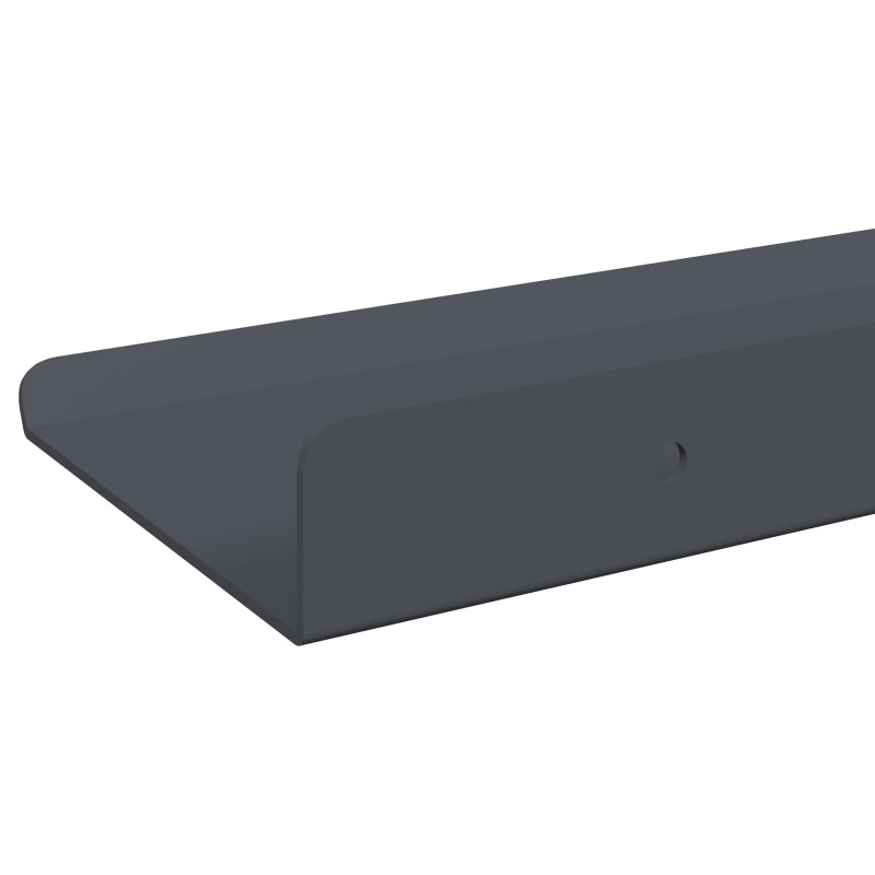 Półka wisząca 4 pcs Antracyt 40 x 9 x 2,5 cm Stal