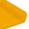 Półka wisząca 2 pcs Musztardowy Żółty 40 x 9 x 2,5 cm Stal