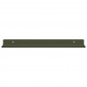 Półka wisząca 2 pcs Zielony oliwkowy 40 x 9 x 2,5 cm Stal