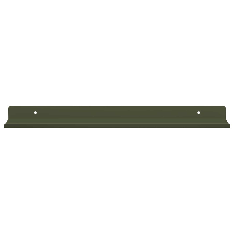 Półka wisząca 4 pcs Zielony oliwkowy 40 x 9 x 2,5 cm Stal