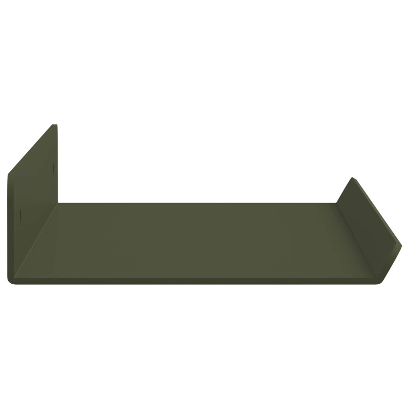 Półka wisząca 4 pcs Zielony oliwkowy 40 x 9 x 2,5 cm Stal