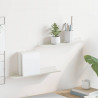 Półka wisząca 2 pcs Biały 40 x 9 x 2,5 cm Stal