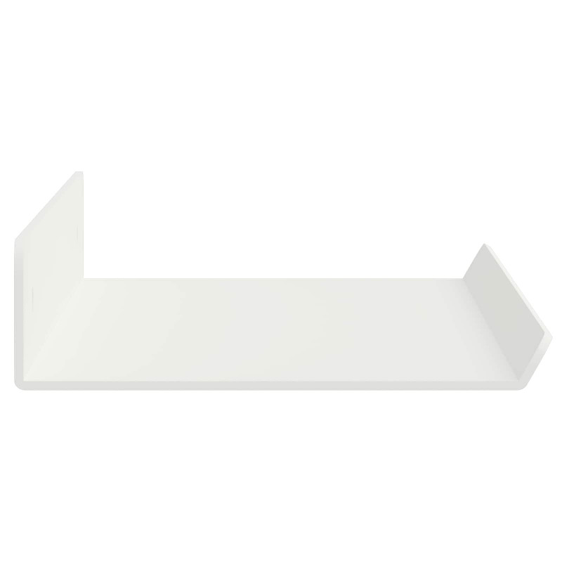 Półka wisząca 4 pcs Biały 40 x 9 x 2,5 cm Stal