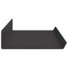Półka wisząca 2 pcs Czarny 60 x 8,5 x 2,5 cm Stal
