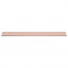 Półka wisząca 2 pcs Różowy 60 x 9 x 2,5 cm Stal